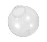 HOMOCONO Globe Transparent en Acrylique 15Cm pour Lampadaires et Appliques Murales, Abat-Jour Sphérique Adapté à L'Éclairage de Patio et Balcon