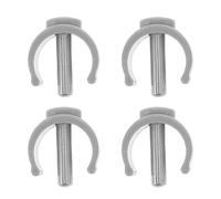 HOMOCONO Goupilles de Verrouillage en ABS et Métal pour Cannes de Marche, Lot de 4 Clips Forme C, Résistants, Adaptés aux Réparations de Béquilles pour Seniors