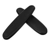HOMOCONO Housse de Chaise pour Accoudoir en PU Noir, Lot de 1 Paire, Confort et Prise Souple, Accessoires pour Chaise de Bureau et Fauteuil Gamer