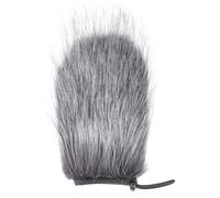HOMOCONO Housse de Microphone pour Minimiser le Bruit Vent en Fourrure Artificielle 12 Cm Filtre Anti- et Protéger la Salive en Enregistrement