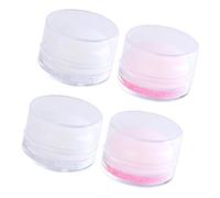 HOMOCONO Kit 4 Tampons en Silicone pour Manucure, Légers et Pratiques, Outils Nail Art pour Estampage D'ongles à Domicile Salon de Beauté