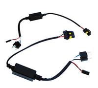HOMOCONO Kit de Conversion en Plastique Noir de Câblage H4 Résistant à Chaleur Câble de Connexion Haut/bas pour Système Aftermarket de Conversion Auto Xénon