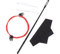 HOMOCONO Kit de Nettoyage pour Trompette et Cornet Brosse Nylon, Chiffon en Tissu et Accessoires en Plastique et Métal, Sûr et Non Rayant pour Usage à Domicile