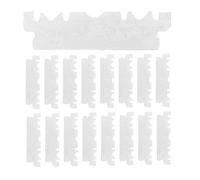 HOMOCONO Lames de Rasage Argentées en Acier Inoxydable, 100pcs, Faciles à Tenir Utiliser, Rasoir de Barbier pour Cheveux Fins et Pattes, pour Voyage et Usage Domestique