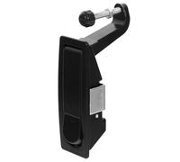 HOMOCONO Loquet de Porte de Compartiment Lever Réglable en Alliage de Zinc Noir et Gâche Surélevée pour Armoires de Distribution Haute et Basse Tension