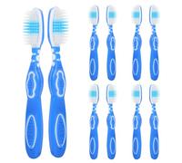 HOMOCONO Lot de 10 Brosses à Dents de Prison Manche Court, Design Compact en Plastique et Nylon, Facile à Transporter Ranger pour Usage en Résidence