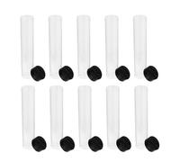 HOMOCONO Lot de 10 Flacons en Plastique de 10ml avec Bouchon, Design Compact et Organisation Facile, pour Laboratoires et Cosmétiques
