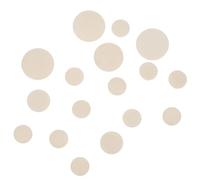 HOMOCONO Lot de 17 Coussinets de Rosace Résistants en Cuir de Mouton Blanc pour Clarinette Sib, Accessoires Pratiques Joint de Trou Sonore pour Performance Optimale