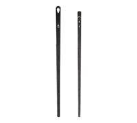 HOMOCONO Lot de 2 Aiguilles en Acier pour Cuir Double ou Simple Trou, Design Tissage pour Couture Manuelle, Outils Pratiques pour Travaux de Maroquinerie