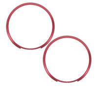 HOMOCONO Lot de 2 anneaux décoratifs pour clé de voiture : installation facile, boîtier de protection antidérapant en alliage d'aluminium pour clé de voiture, compatible avec BMW Mini