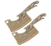 HOMOCONO Lot de 2 Pendentifs Léopard Rétro en Laiton, Ouvre-bouteille Multifonction Compact, Décoration Porte-clés et Bricolage, Ornement Vintage Cuisine et Bar, Petit Accessoire Décoratif