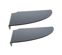 HOMOCONO Lot de 2 Sets de Étagères Murales Flottantes en Acrylique pour Salon Cuisine Étagères d'angle Multifonctionnelles Design Moderne et Simple pour Haut-Parleur et Décoration Murale