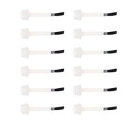 HOMOCONO Lot de 20 Brosses de Rechange en Nylon 11 MM pour Vernis à Ongles Pinceaux pour Bouteille de Gel à Ongles Accessoires Manucure Précis pour Nail Art et Dessin Détaillé