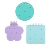 HOMOCONO Lot de 3 Blocs-notes Miniatures en Silicone Résistants à L'usure Design Cartoon Mignon, Bureau Tâches Quotidiennes