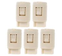 HOMOCONO Lot De 5 Douilles G9 En CéRamique Beige Culot M10 Fileté RéSistant Haute TempéRature Pour ÉClairage IntéRieur Bureau Maison