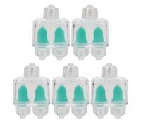 HOMOCONO Lot de 5 vannes d'aération pour Aquarium : vanne à Levier de contrôle du débit d'air à 3 Voies pour Aquarium, Distributeur multiport, 5 x 3,5 x 1,6 cm