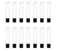 HOMOCONO Lot de 50 Tubes Souples Vides de 15ml en Plastique pour Gloss à Lèvres, Étanchéité, Léger, Voyage Vie Quotidienne