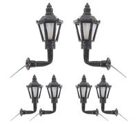 HOMOCONO Lot de 6 Appliques Murales Miniatures DIY, Lumière Douce 3V, Modèle Européen, Accessoires de Décoration pour Chambre et Salon