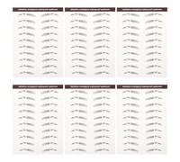 HOMOCONO Lot de 6 Autocollants pour Sourcils Marron Effet Naturel et Poils, Papier Transfert Étanche Encre de Soja, pour Personnes Peu ou Pas de Sourcils
