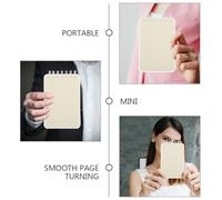 HOMOCONO Lot de 6 Carnets de Notes Spirale A7 Pages Épaisses et Reliure à Spirale Pivotante, Format Petit Cahier pour Étudiants et Croquis Artistiques