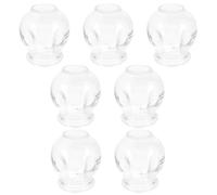 HOMOCONO Lot de 7 Ventouses à Vide en Verre Épaissi pour Massage Corporel Professionnel, Kit Pratique Améliorant L'immunité Musculaire à Domicile