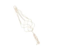 HOMOCONO Macramé Ukulélé Suspendu Mural Coton et Lin Support Fleur et Décoration Murale Hanger Blanc Intérieur Extérieur