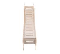 HOMOCONO Maison en Bois pour Rats et Cobayes Beige, Cachette Multifonctionnelle Grimper pour Dormir et Se Cacher