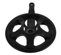 HOMOCONO Manivelle de Vélo de Route en Acier Carbone Noir Plateau 36 Dents, Compatibilité et Double Protection de Chaîne pour VTT et Vélo