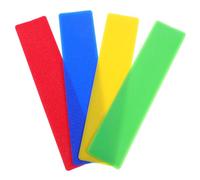 HOMOCONO Marqueurs de Terrain de Tennis en PVC 4 Pièces Autocollants Antidérapants pour Courts de Badminton et Football, Accessoires D'entraînement Sportifs pour Terrains Intérieurs
