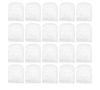 HOMOCONO Masques Faciaux 100pcs Pré-découpés en Tissu de Forme Grimace et Augmentation de L'absorption Cutanée pour Soins Visage Spa