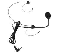 HOMOCONO Microphone Monté sur Tête Noir avec Fil, Léger et Confortable en Métal et Caoutchouc, pour Enseignants et Guides Lors D'événements en Intérieur
