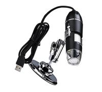 HOMOCONO Microscope Numérique Scientifique 1600x Lumière LED et Lentille en Verre Abs pour Usage Domestique et Laboratoire Compatible USB