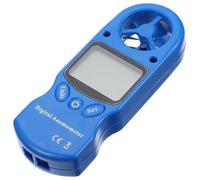 HOMOCONO Mini Anémomètre Numérique Portable avec Écran Lcd Rétroéclairé, Manomètre de Débit D'air en Plastique, Mesure de Température et Humidité pour Surveillance Environnementale