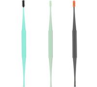 HOMOCONO Nettoyant Oreilles en Silicone 3pcs pour Enlever le Cérumen Efficacement Embouts Doux Double-face et Massage Confortable Couleur Aléatoire