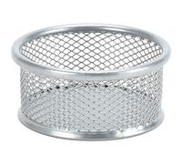 HOMOCONO Organiseur Métallique Empilable Grosse Capacité pour Trombones et Punaises, Design Argenté, Gain de Place pour Bureau et Espace de Travail