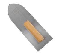 HOMOCONO Outil à Plâtre à Tête Plate en Acier Manche Bois, Truelle Multifonction pour Plâtrage, Finition Béton, Raclage et Lissage des Murs pour Usage Domestique et Professionnel