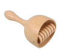 HOMOCONO Outil de Massage de Thérapie Bois Ergonomique Beige de Tasse pour Auto-massage Bien-domicile