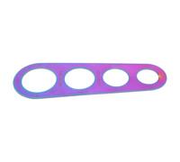 HOMOCONO Outil de Mesure et Contrôle des Portions pour Pâtes Spaghetti en Acier Inoxydable avec Design à 4 Trous pour 4 Parts, Accessoire Cuisine Coloré Pratique