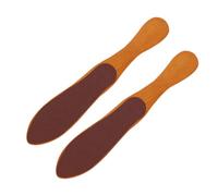 HOMOCONO Outil de Pédicure en Bois en Forme de Bouteille, 2pcs, Double Côté pour Enlever Callosités, Confortable à Tenir, pour Usage à Domicile et Professionnel