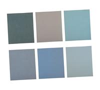 HOMOCONO Papier de Verre Abrasif pour Ponçage Fin Grain 1200-4000 Carbure de Silicium 6 Feuilles Mixtes Humide et Sec pour Métal Bois Automobile Outils Rénovation