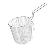 HOMOCONO Passoire Inox Maille Fine avec Crochet Panier Filtrant Réutilisable pour Pâtes Nouilles Friture et Cuisson à Eau Filtre Résistant Chaleur pour Usage Domestique