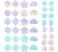 HOMOCONO Patchs Hydrocolloïdes Colorés pour Boutons sur Visage, Autocollants Auto-adhésifs en Pet et Pu, 144 Pièces, Forme Contournée, Adaptés pour Zones Grasses du Nez, Front et Menton