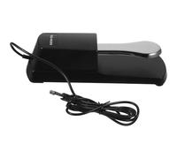 HOMOCONO Pédale de Sustain en Alliage Noir Patin pour Clavier Électronique Antidérapant et Résistance Rouille Style Classique, pour Synthétiseurs et Pianos Numériques
