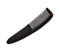 HOMOCONO Peigne en Corne Naturelle de Bœuf, Grand Format 15-18 Cm, Peigne de Massage Cuir Chevelu Antistatique, Démêlant pour Cheveux Humides, Brosse Lissante sans Casse, Usage Quotidien