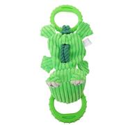 HOMOCONO Peluche Grenouille Mignonne pour Chien avec cordelette résistante - Jeu de tir à la Corde pour Chiens à mâcher puissants - Jouet de Dentition pour Chiots, idéal pour Le Jeu,
