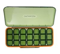 HOMOCONO Pilulier Semainier Portable Jours avec Compartiments Multiples Étanches Organisateur Pratique pour Matin Midi Soir Boîte de Rangement Voyage Compacte et Légère