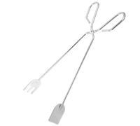 HOMOCONO Pince à Feu Polyvalente pour Barbecue et Camping, Outil Long en Acier Forgé pour Bûches et Charbon, Conçue pour Foyers Extérieurs et Sorties en Plein Air