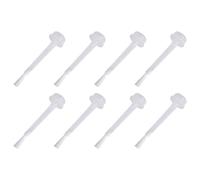 HOMOCONO Pinceaux Liquides de Rechange et Kit Liquide à Immersion Lot de 100 Brosse Blanche en Hdpe, Portable et Facile à Utiliser pour Poudre à Tremper pour Nail Art