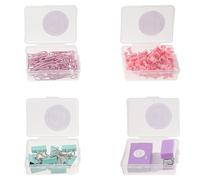 HOMOCONO Pinces à Reliure Ensemble De Punaises 1 Set Métal Pour Organisation De Documents À L'École Et Travail Couleur Aléatoire