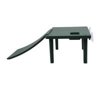 HOMOCONO Plate-Forme Flottante Rampe d'escalade Unique pour Tortues en ABS Vert, Support Robuste pour L'élevage et L'observation des Reptiles pour Aquarium Amphibie